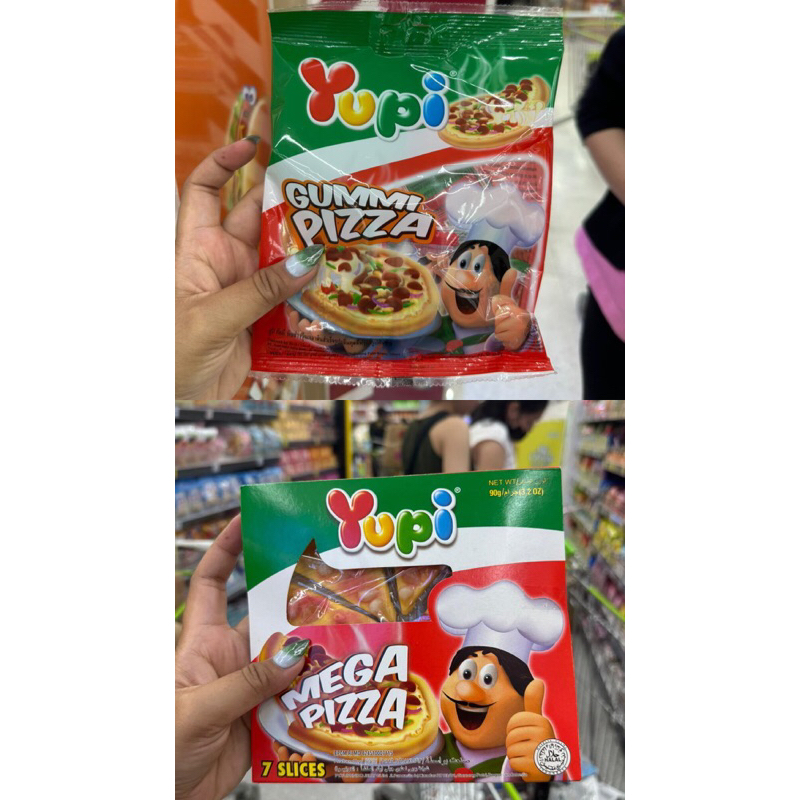 

READY STOCK YUPI PIZZA ORIGINAL FROM BANGKOK / MEGA PIZZA/ GUMMI PIZZA