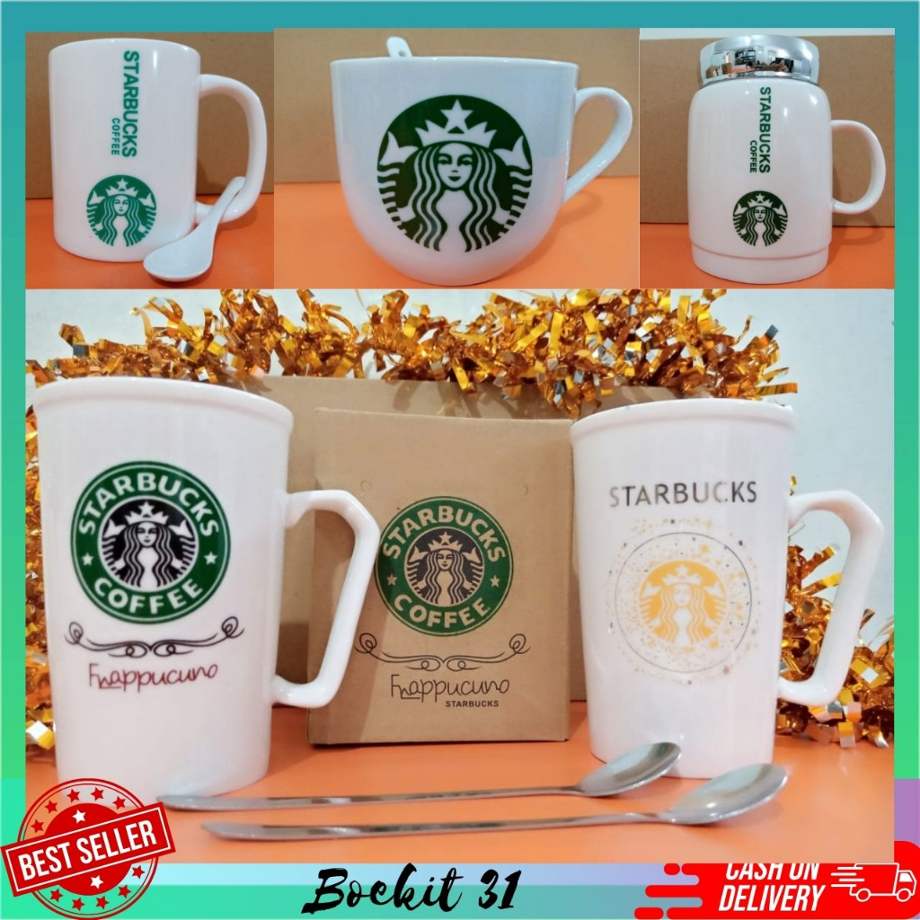 Gelas Mug Starbuck Coffee Keramik Gelas Cafe Estetik