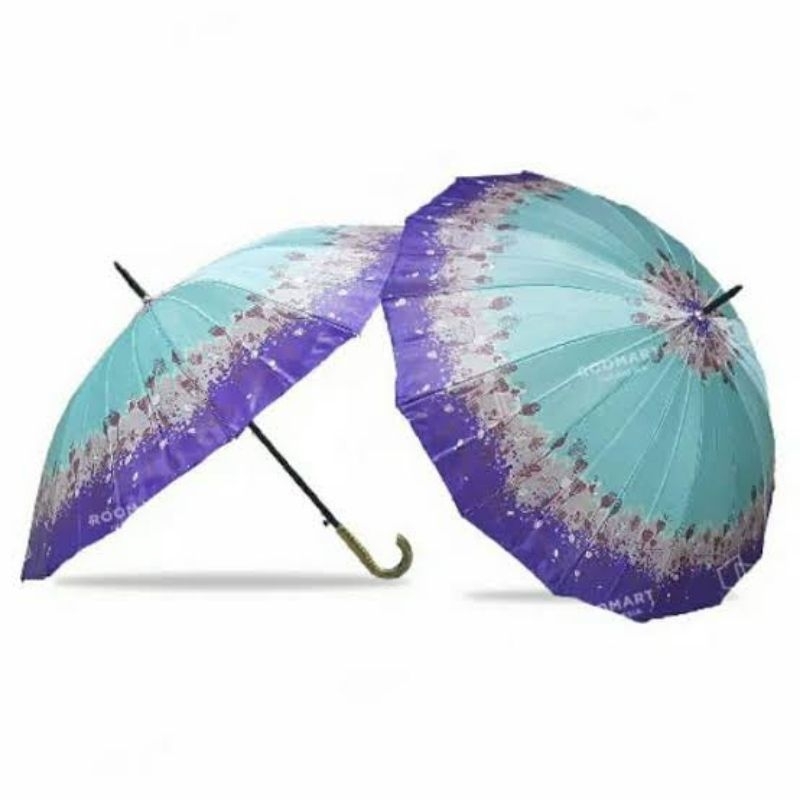 Payung Satin Dewasa 16 Jari Motif Random