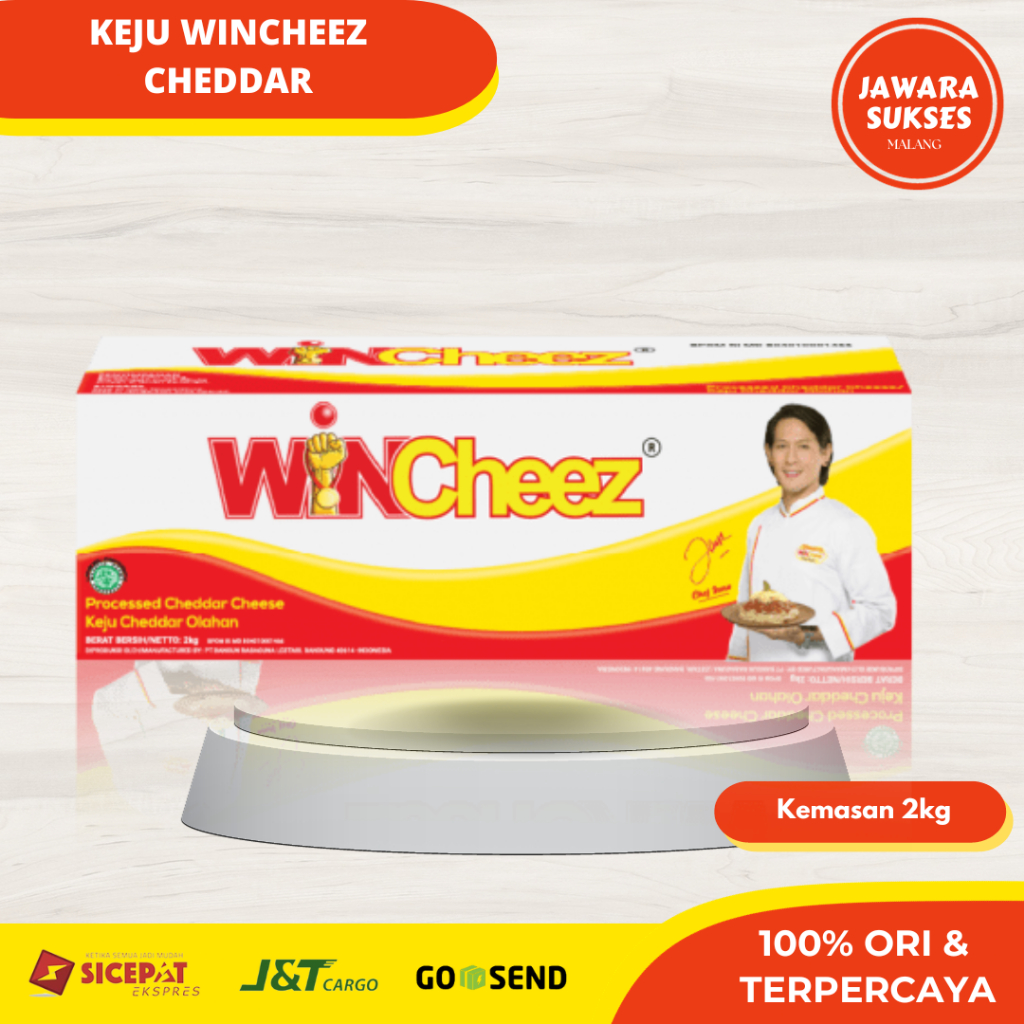 

[2kg] Keju Wincheez Cheddar | Keju Parut Wincheez Ori 2kg