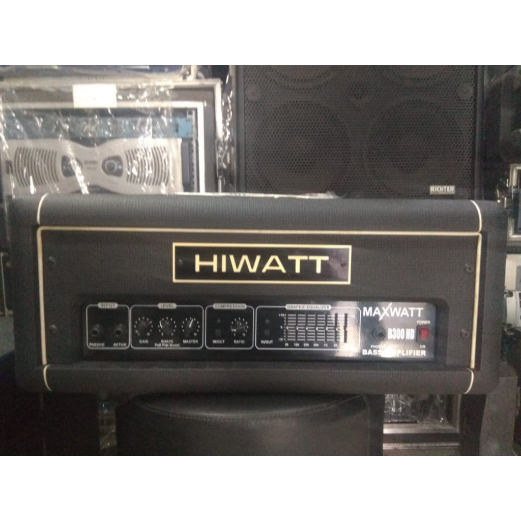 Head Ampli Bass Hiwatt Maxwatt B300-HD