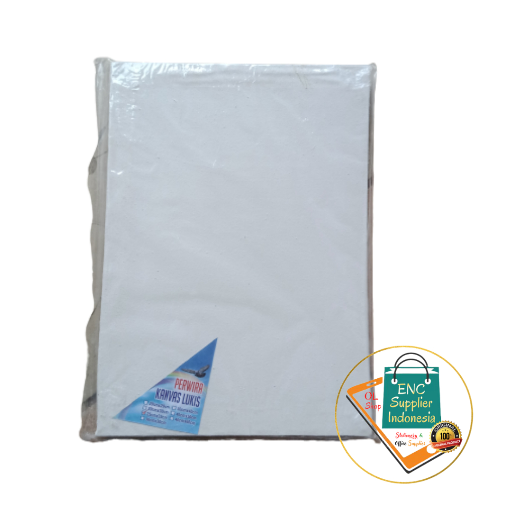 

perwira 1 buah kanvas lukis putih ukuran 25cmx35cm per pcs - enc.sup