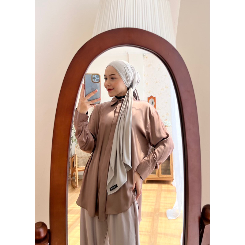 Hanza Basic Shawl Miracholecct (Pashmina Cotton Stretch & Cooltech) Diskon Sale