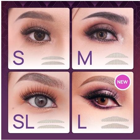HAQUHARA HARA Eyelid Veil  S M SL L Scot Skot Mata Jaring Eyetape Lace 3pasang