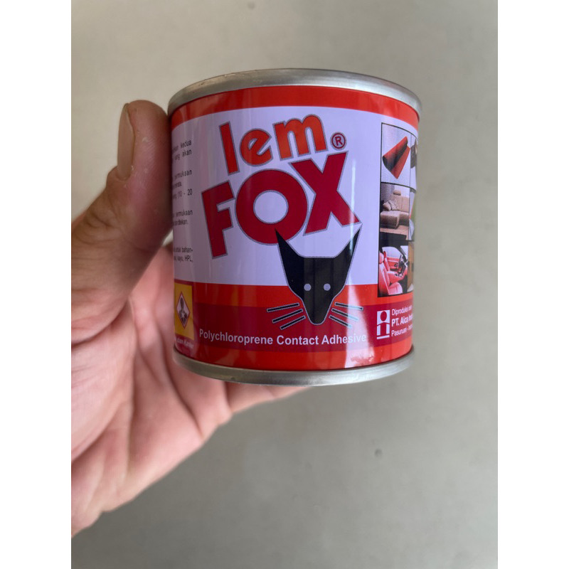 

lem FOX kaleng 70g /lem sendal karpet kayu FOX 70g