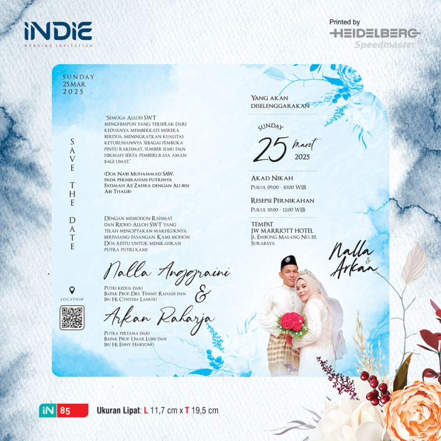 Undangan pernikahan murah / Blangko Undangan Pernikahan Indie 85/ Undangan soft cover / Undangan est