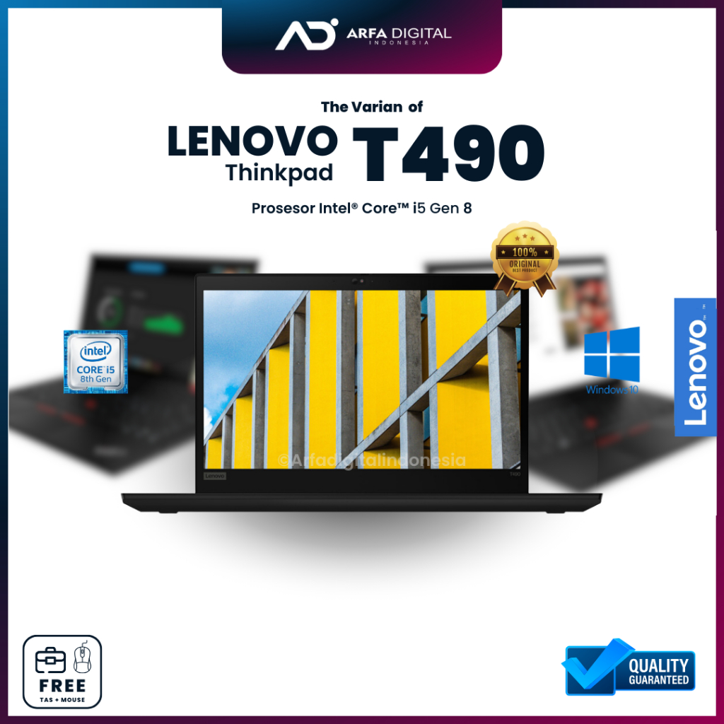 Laptop Lenovo ThinkPad T490 Core i5/i7 Gen 8 RAM 8GB SSD 512 GB 14 inch
