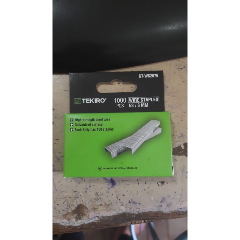 

ISI STAPLES GUN TEKIRO 8MM ISI 1000 PCS WIRE STAPLES