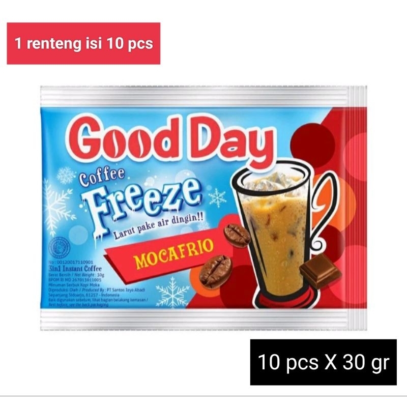 

GOODDAY FREEZE 30gr isi 10 sachet