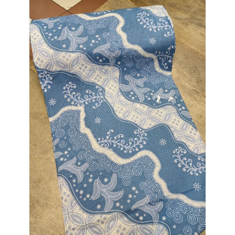 BAHAN BATIK KATUN HALUS EXCLUSIVE BAKAL BAWAHAN WARNA BEBY BLUE // BATIK KATUN BAKAL BAWAHAN KEBAYA 