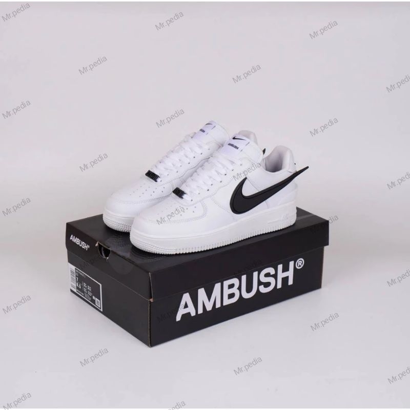 NIKE AIR FORCE 1 LOW X AMBUSH WHITE BLACK