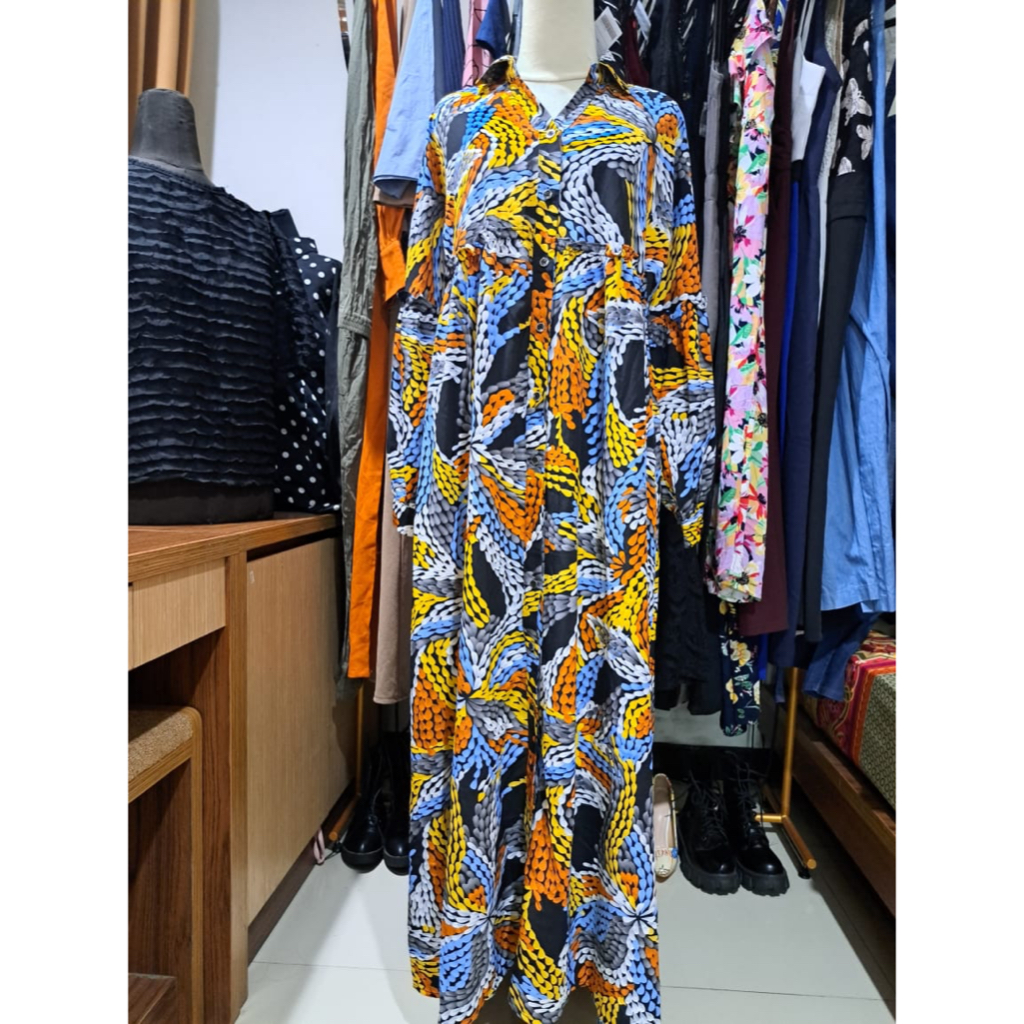 long dress cantik bahagia