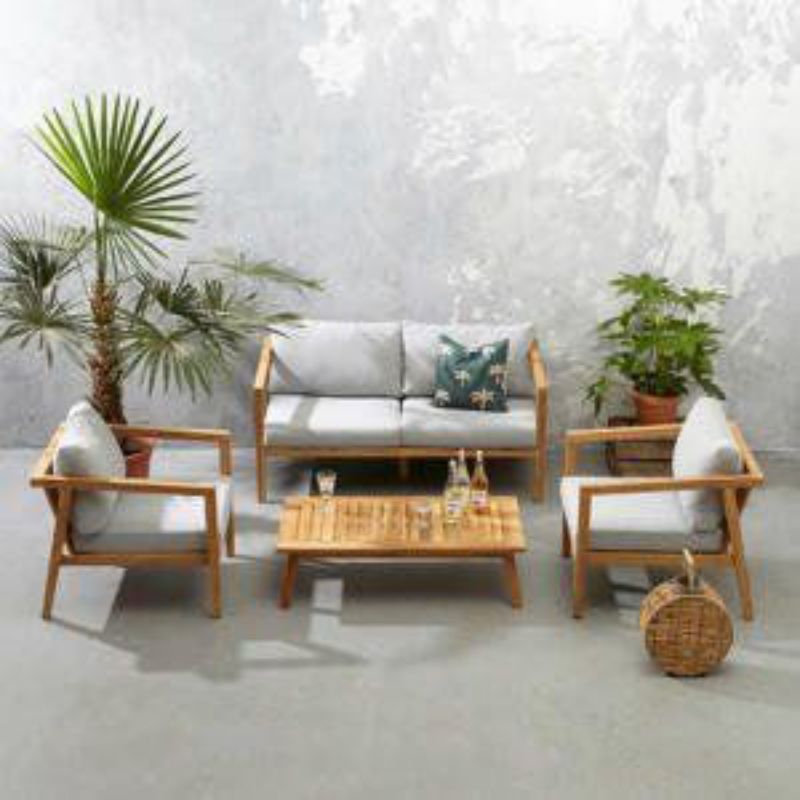 Kursi Tamu Minimalis Modern Scandinavian Kayu Jati Tua Furniture Jepara