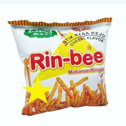 

OISHI RINBEE 10gr KEJU STICK RIN BEE KEJU CEMILAN ANAK RIN-BEE CHEESE STIK MAKANAN RINGAN SNACK GROSIR MURAH BISKUIT WAFER KUE