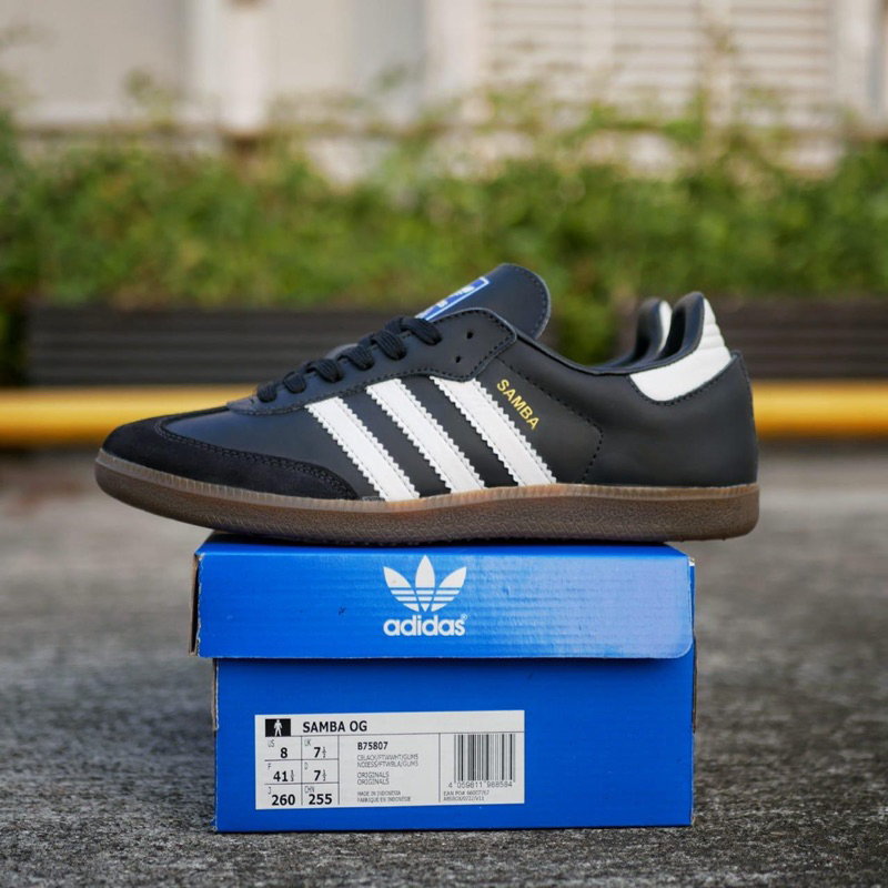 ADIDAS SAMBA CLASSIC BLACK WHITE GUM