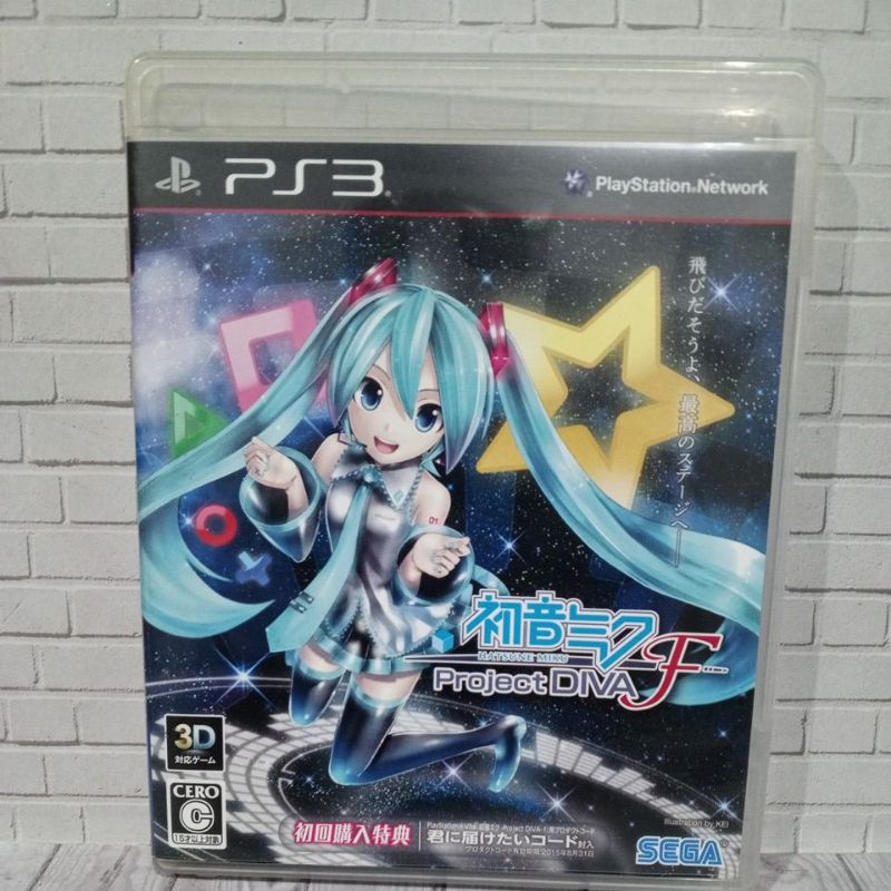 BD CD KASET ORIGINAL PS3 Hatsune Miku Project Diva F Jpn Bahasa Jepang lengkap manual book