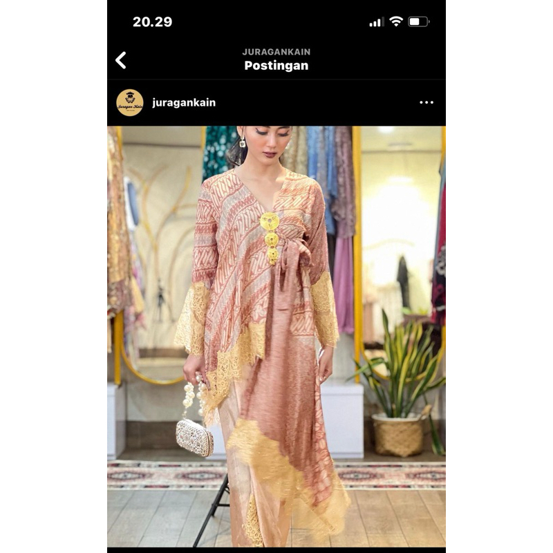prelove setelan pesta juragan kain tenun, baru 2 x pakai