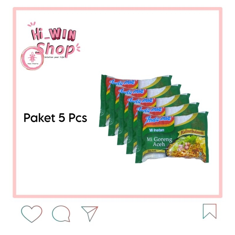 

Mie Goreng Aceh Paket 5pcs Indomie Goreng Aceh Mi Goreng Aceh