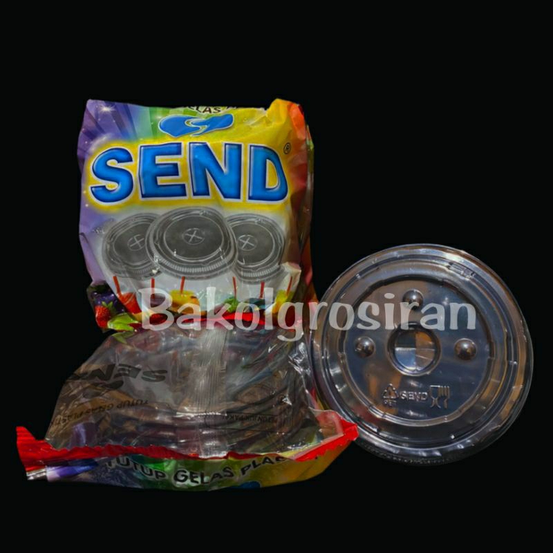 Tutup Gelas Cup Datar Send / Bintang (8oz, 10oz, 12oz, 14oz, 16oz)