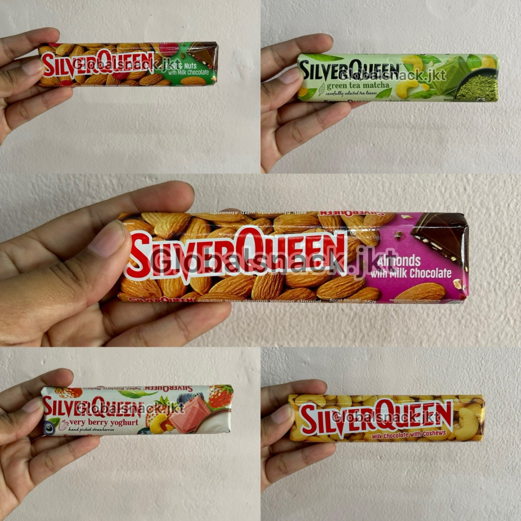 

[25GR] SILVERQUEEN CHOCOLATE ALMOND / CASHEW / MATCHA / FRUIT & NUT / VERY BERRY -SILVER QUEEN