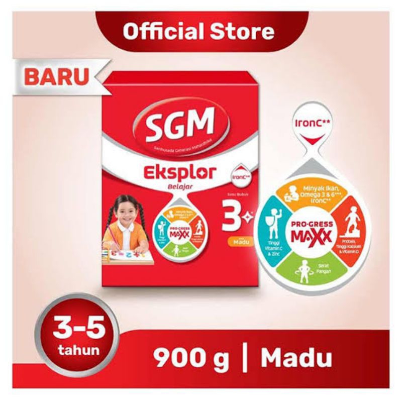 Susu SGM 3 Plus 900 gr Madu - Vanilla