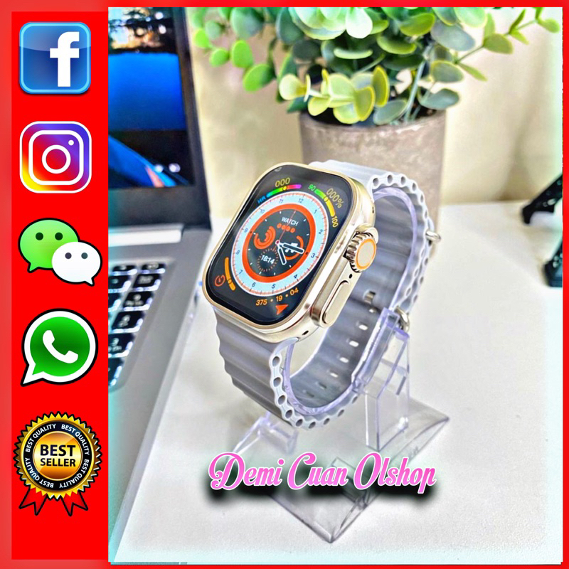 TERMURAH Jam tangan Pintar Andoid Hp Layar Sentu Tahan Air Smartwatch Pria Wanita / Smart Watch Cowo