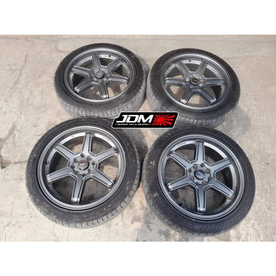 Velg Mobil AVANZA Ring 17 Baut 4 Murah HSR MINAS + BAn 205/50 R17 H8x100-114,3 Buat LIVINA XENIA MOB