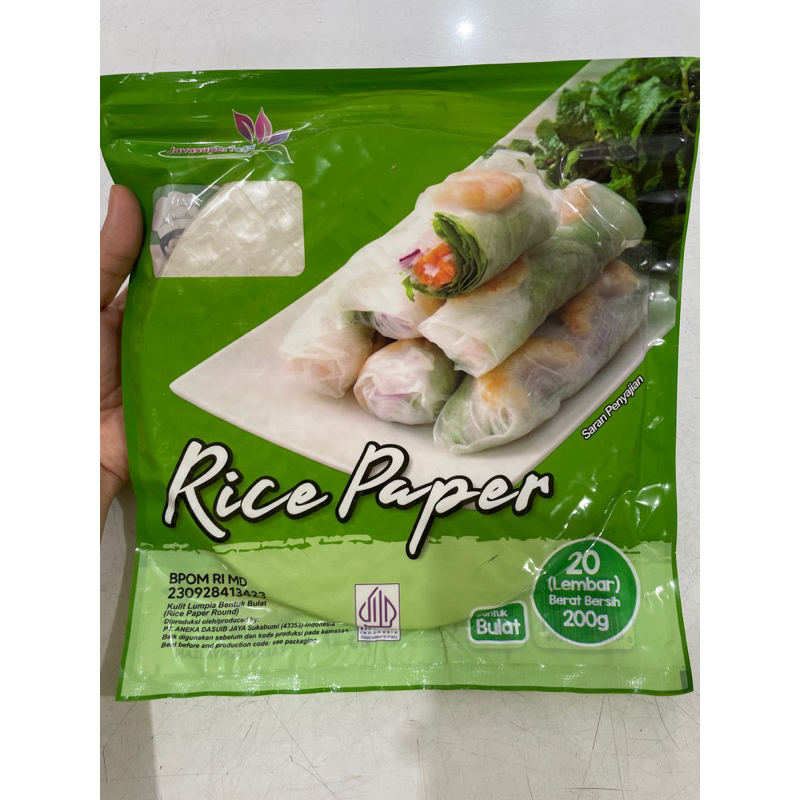 

Rice paper 20 lembar 200gr