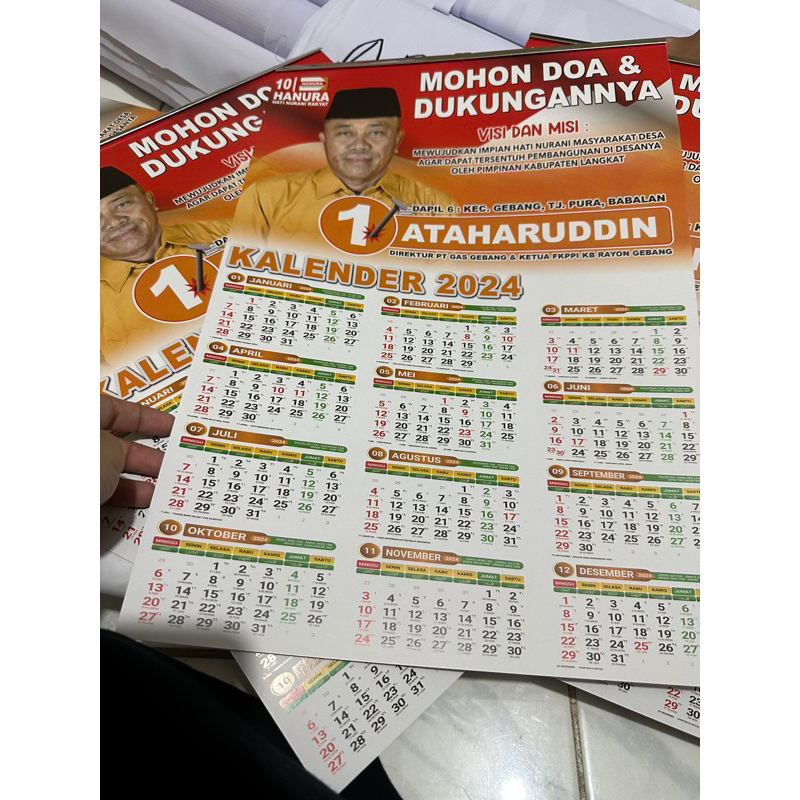 

Kalender isi 6 lembar
