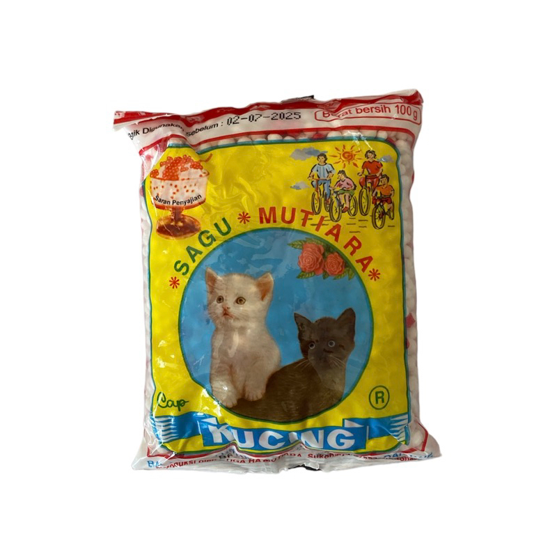 

Sagu Mutiara Cap Kucing 100g