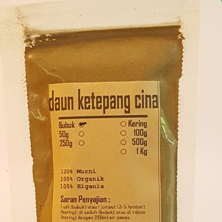 

BUBUK KETEPENG CINA SENNA CASSIA ALATA KI MANILA DAUN SENA KURAP KUPANG-1 KG