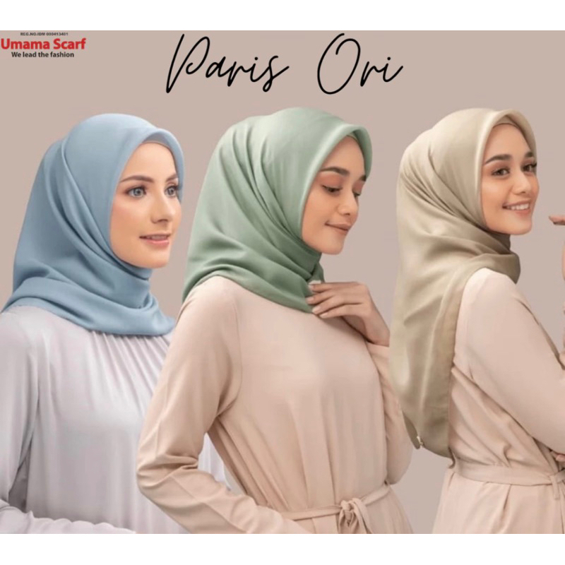 Paris ori logo umama/hijab elegant/hijab premium/hijab anti letoy
