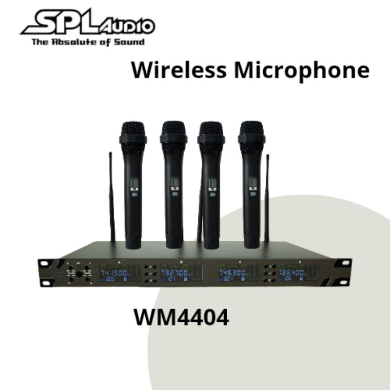SPL Audio Wireless Microphone 4 Channel WM 4404