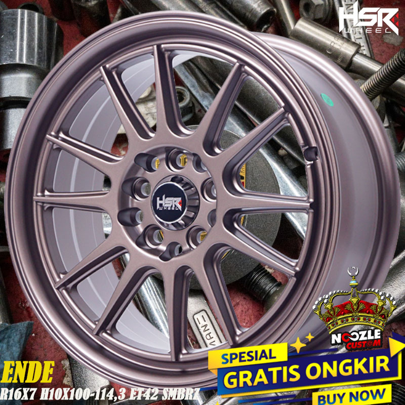 Velg Mobil Racing Baut 5 Terbaru HSR Ring 16 Promo Special HSR R16