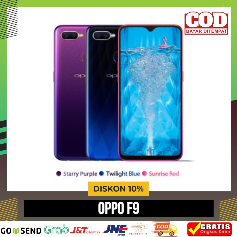 [HP] OPPO F9 RAM 6/128 - 4G LTE MURAH BERGARANSI - Hijau