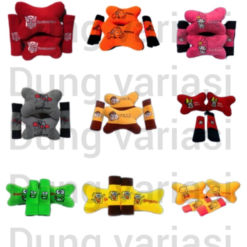 Bantal 2 in 1 Karakter Lucu