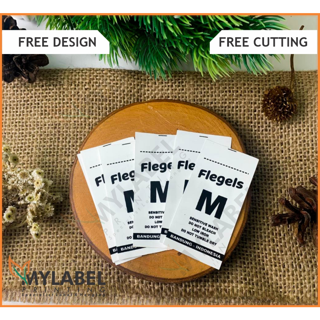 label tafeta/label nylon / label baju/label nama