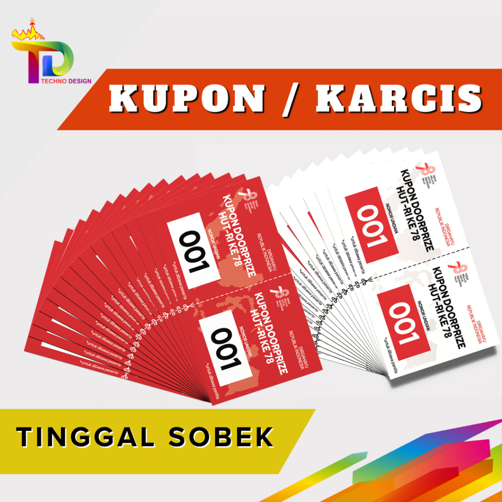 

KUPON UNDIAN/KUPON BERHADIAH/KARCIS/KUPON LOMBA