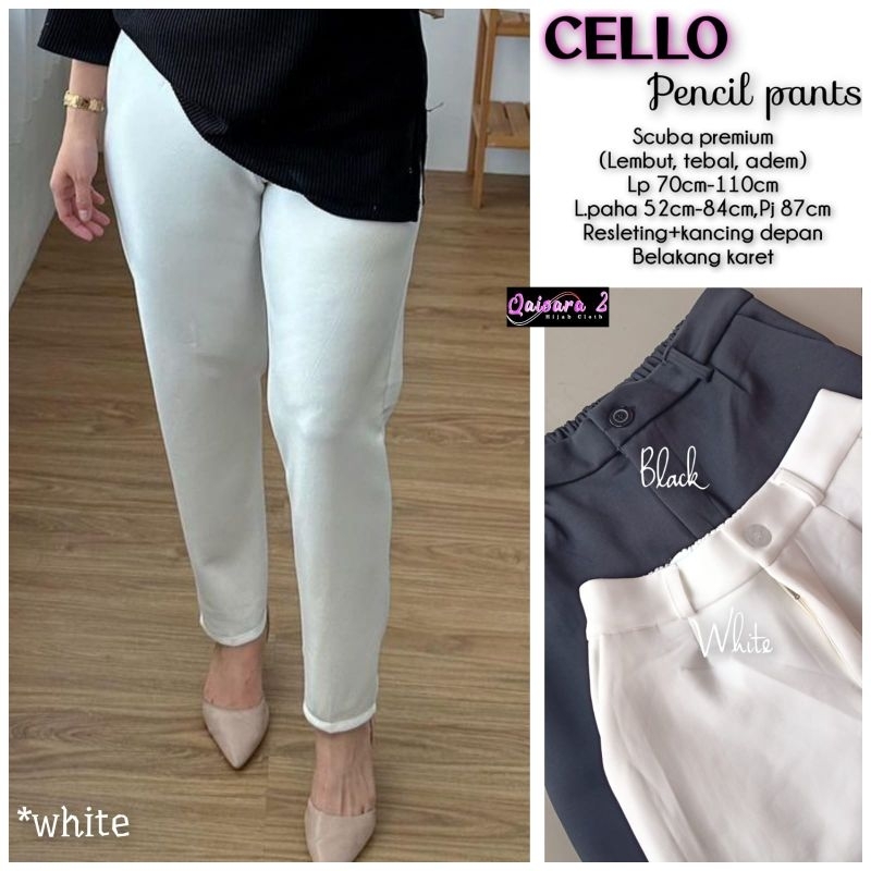 cello pencil pants ORI qaisara