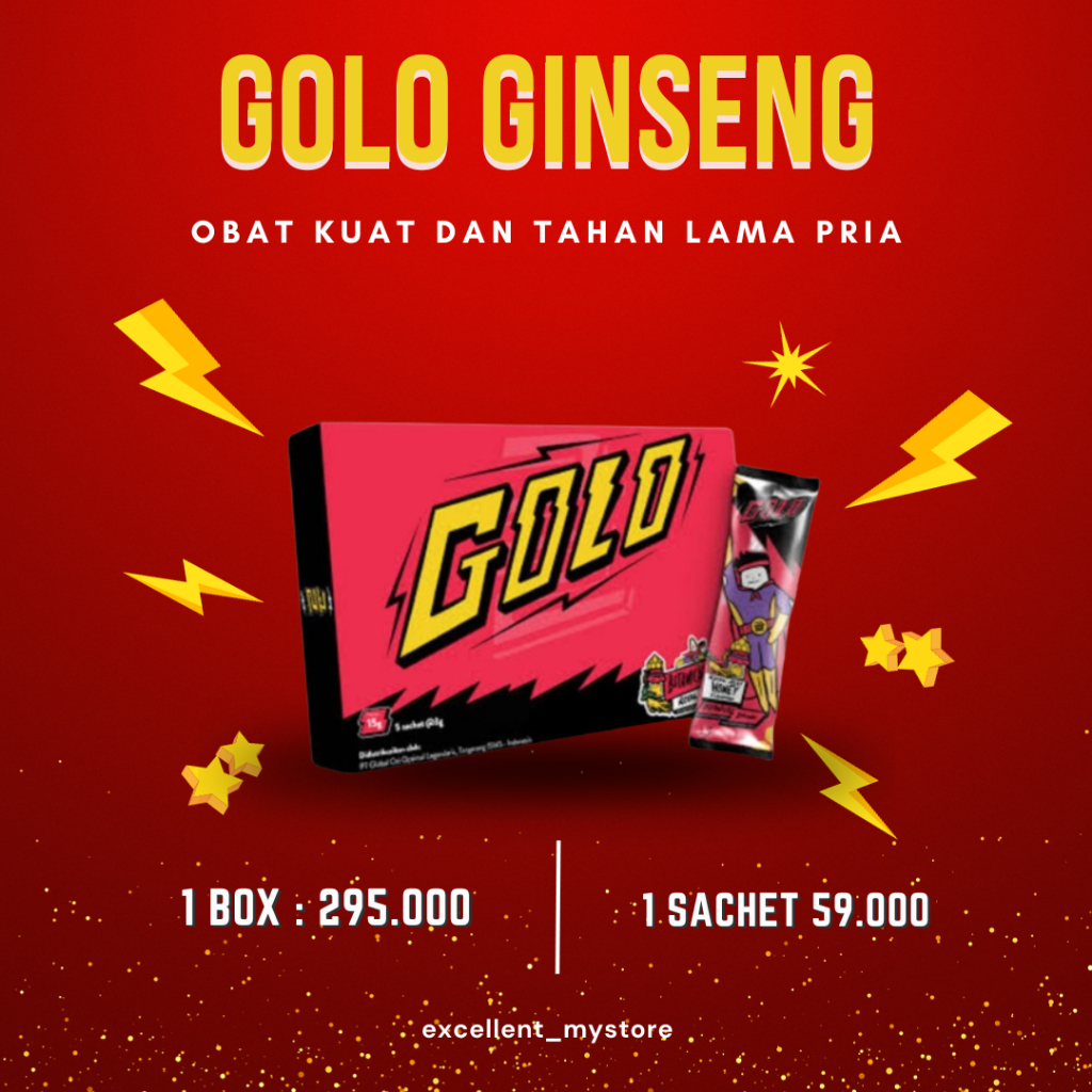 MR GOLO GINSENG - 1 Box Isi 5 Sachet ORI