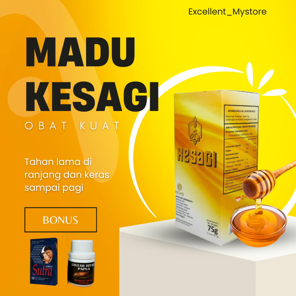 MADU KESAGI ASLI 100% ORIGINAL - Madu Serbuk Kuat Stamina Pria