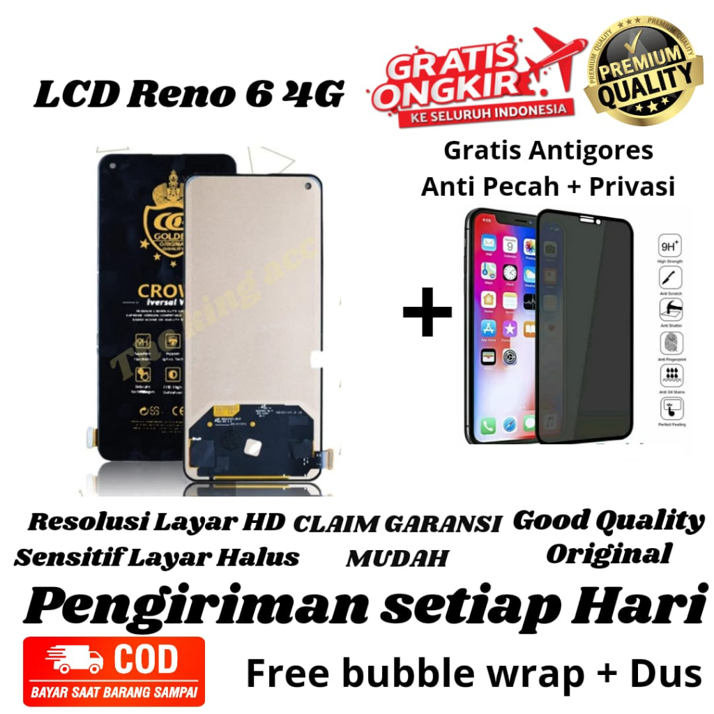 Lcd Touchscreen Oppo Reno 6 4G / Lcd Reno 6 4G Original