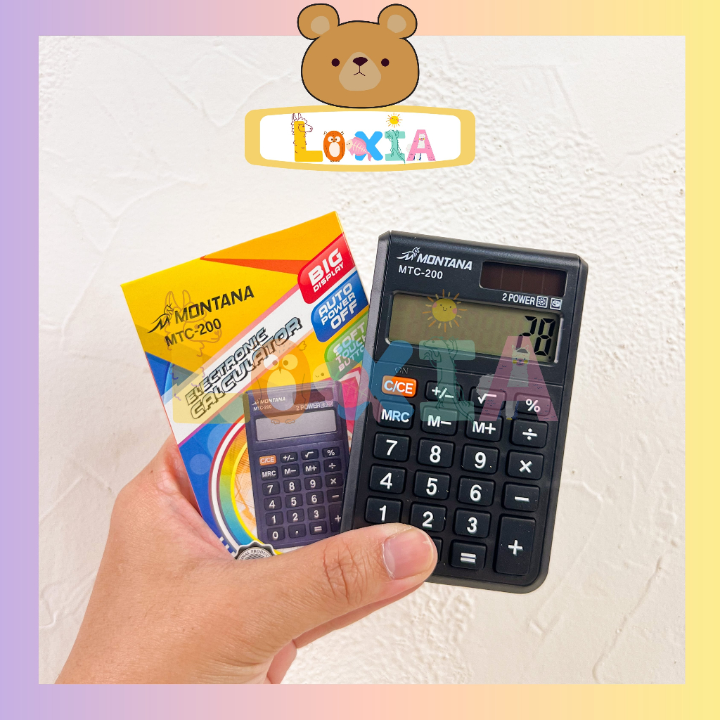 

⭐️Loxia⭐️ Kalkulator Saku Montana MTC 200 Murah Harga Grosir / Kalkulator Mini / Kalkulator 8 Digit / Kalkulator Saku / Calculator Pocket Montana / Calculator Mini [PA-0019]