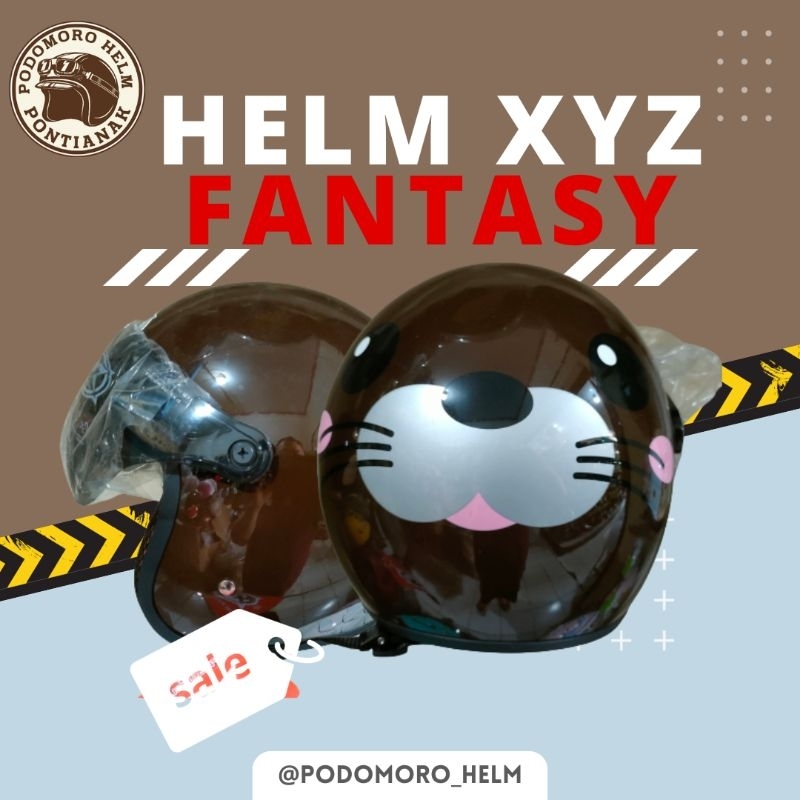 HELM XYZ FANTASY WALRUS COKLAT