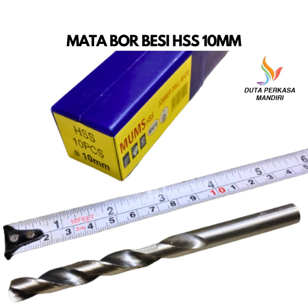 DPM - MATA BOR BESI 10MM MATA BOR KAYU MATA BOR HSS 10MM