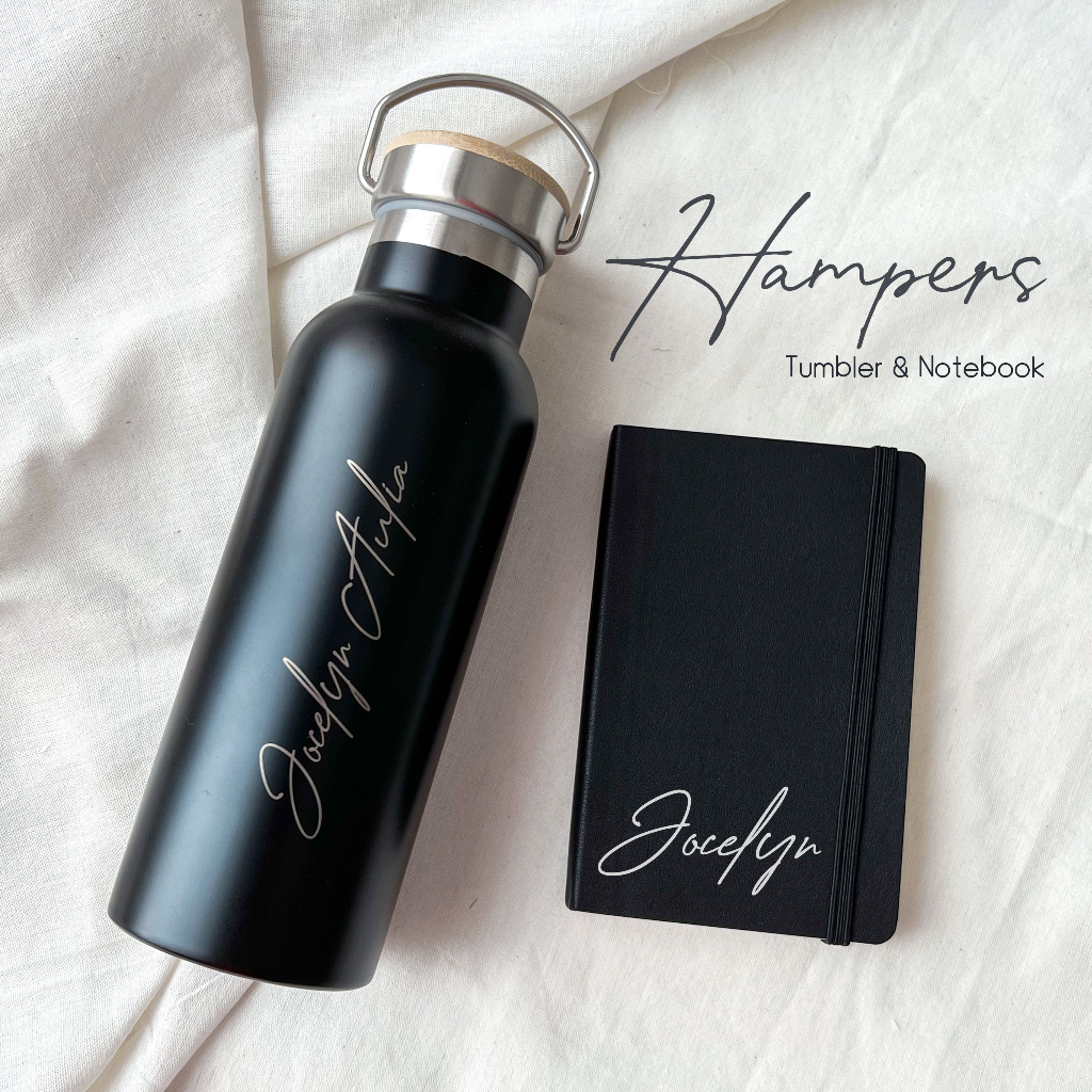 Kado Hampers Tumbler dan Notebook Custom Hadiah untuk Ulang Tahun Gift Wisuda Pacar Cowok Cewek