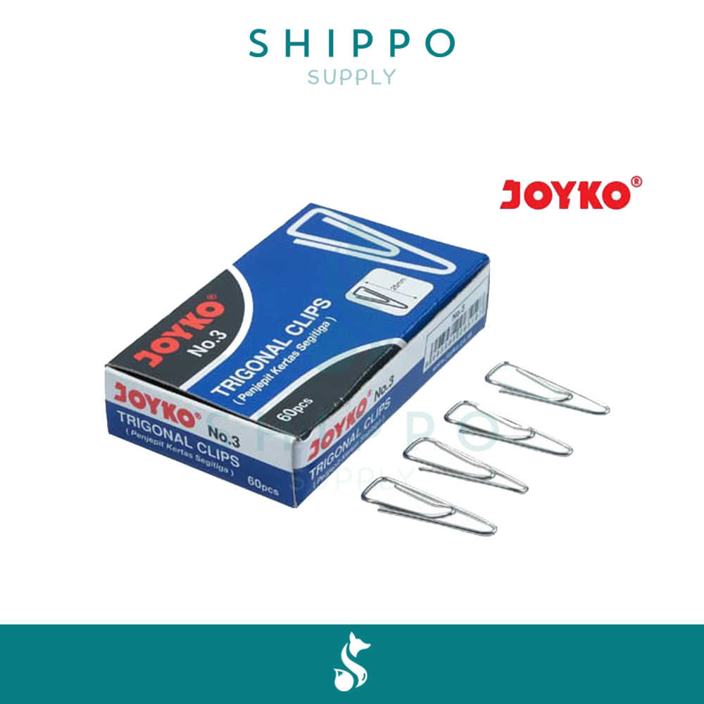 

Shippo Supply - JOYKO Klip Kertas / Paper Clip Trigonal Clip / Paperclip No1 No3