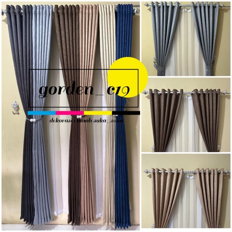 Gorden Blackout Import Serat Halus Super Tebal