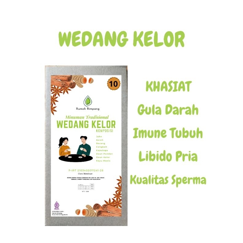 

Wedang Kelor 1 pak isi 10 bungkus