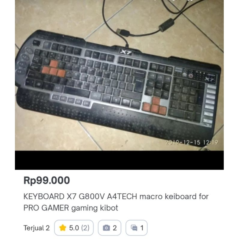 KEYBOARD X7 G800V A4TECH macro keiboard for PRO GAMER gaming kibot MAKRO for combo keluarin jurus su